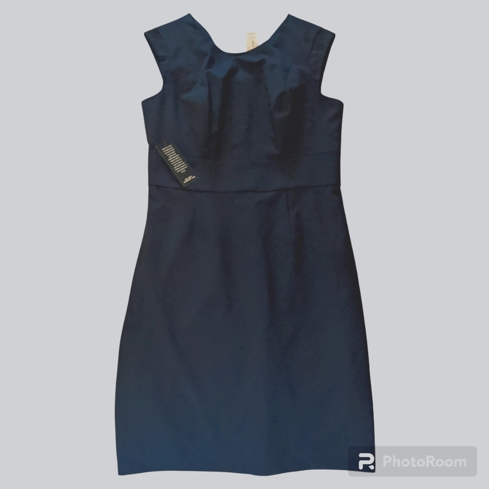 NWT The Limited Elegant Navy Blue Sleeveless Dress Women's 12 Business Essential